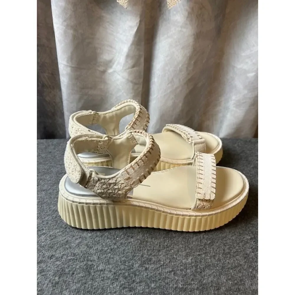 Dolce Vita Debra Ivory Suede Women’s Sandals size 8 Comfortable! NWB - Picture 4 of 8